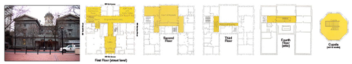 Pioneer Courthouse floor plans