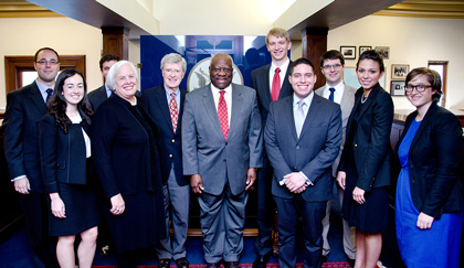 Justice Thomas with Judge O’Scannlain and his chambers staff