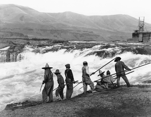 Northwest Indians fishing 